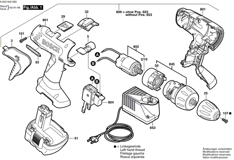 New Genuine Bosch 2601099098 Adjusting Slide