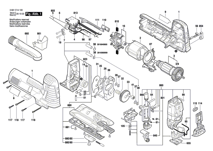 New Genuine Bosch 2601099288 Base Plate