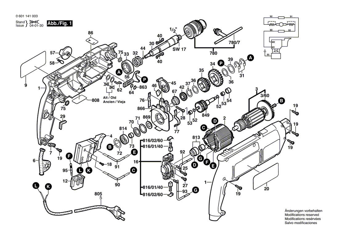New Genuine Bosch 2601110580 Sticker