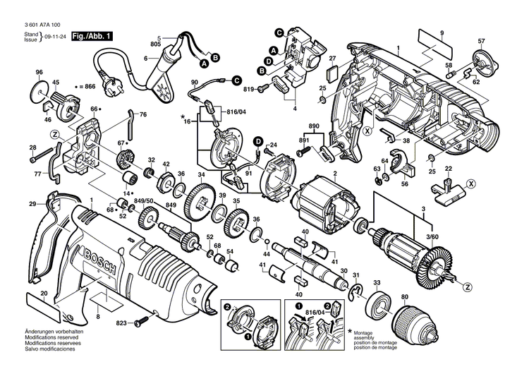 New Genuine Bosch 2601111348 Manufacturer's nameplate