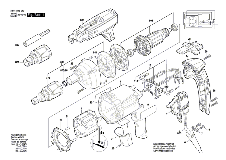 New Genuine Bosch 2601112110 Nameplate
