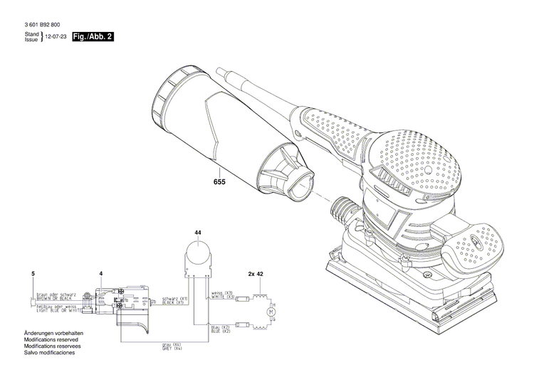 New Genuine Bosch 2601112337 Manufacturer's nameplate