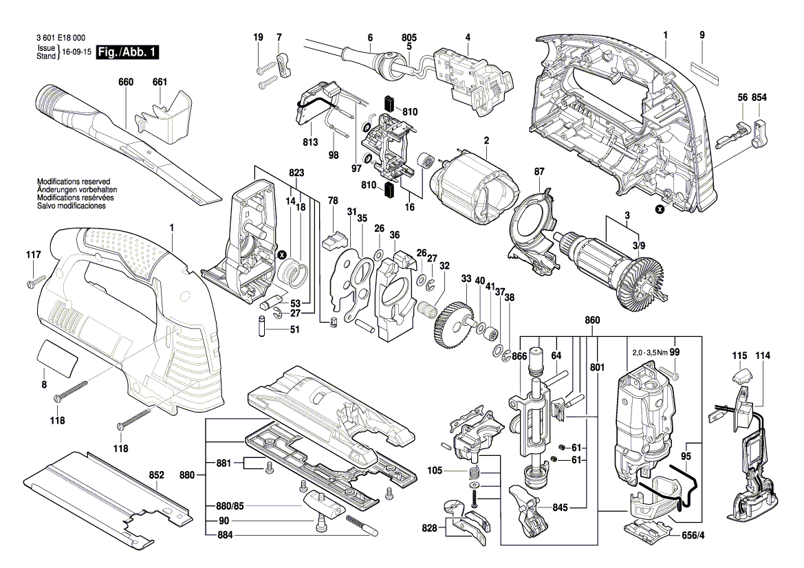 New Genuine Bosch 2601113154 Nameplate