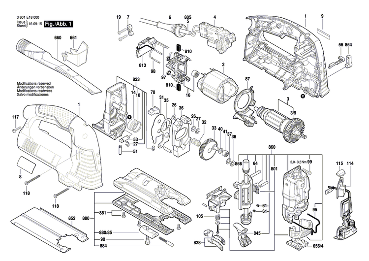 New Genuine Bosch 2601113154 Nameplate