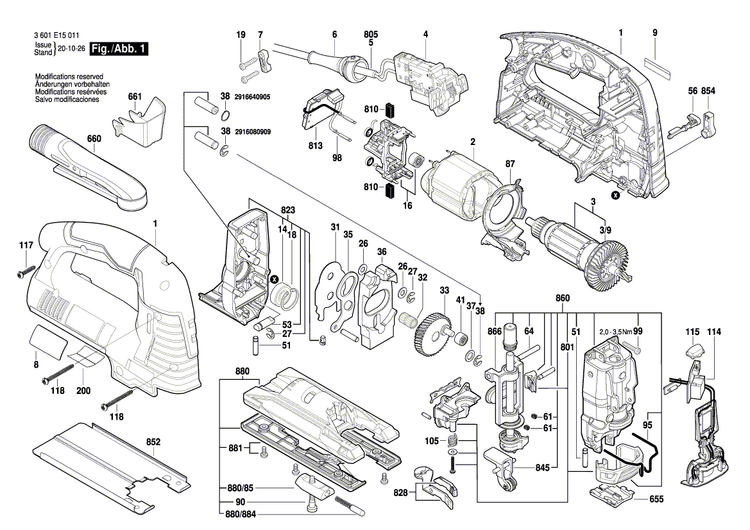 New Genuine Bosch 2601113237 Nameplate