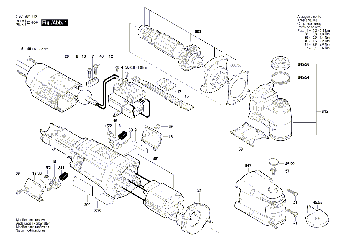 New Genuine Bosch 2601113612 Manufacturer's nameplate
