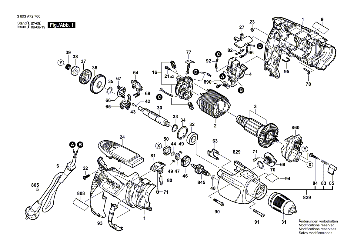 New Genuine Bosch 2601115035 Nameplate