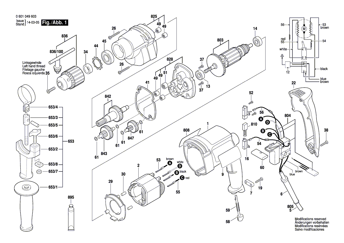 New Genuine Bosch 2601115046 Marking Plate