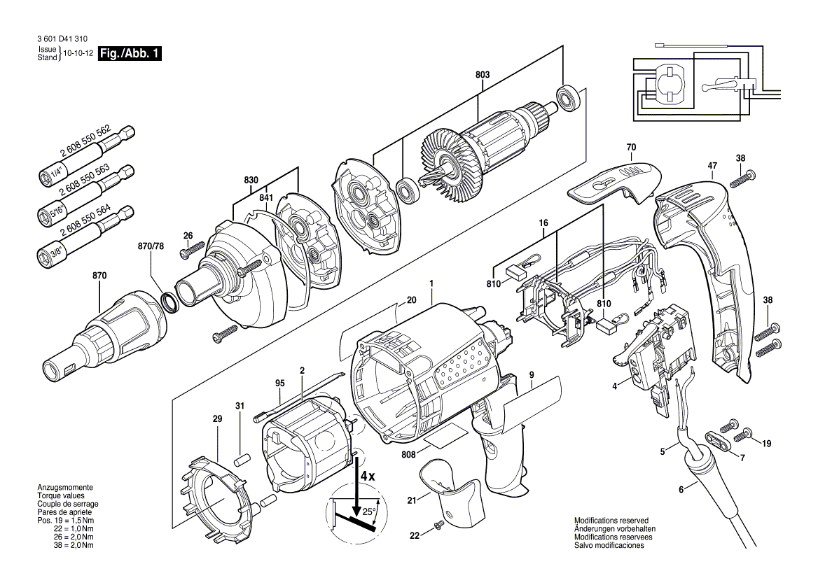 New Genuine Bosch 2601115214 Marking Plate