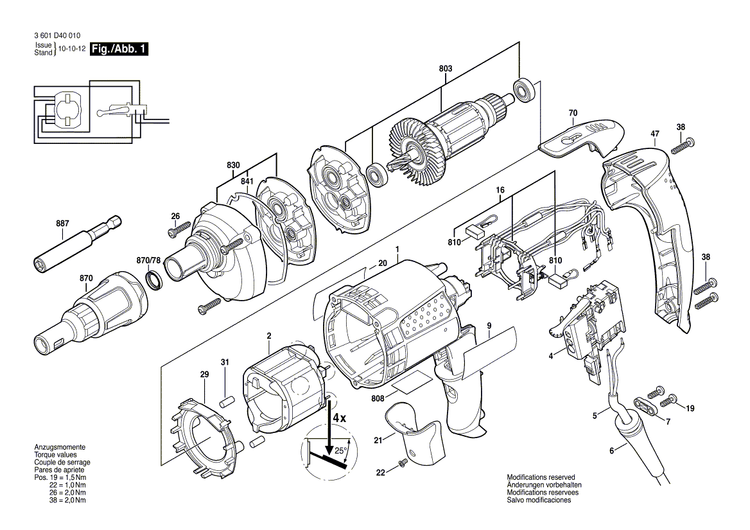 New Genuine Bosch 2601115252 Marking Plate