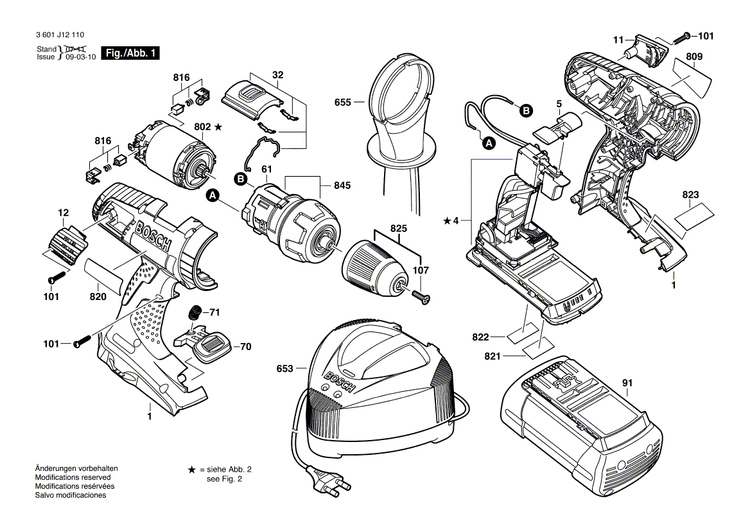 New Genuine Bosch 2601115412 Warning Plate