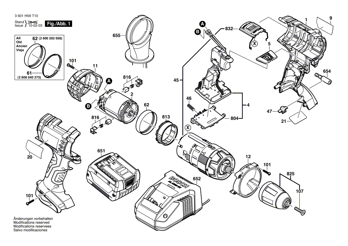 New Genuine Bosch 2601115646 Manufacturer's nameplate