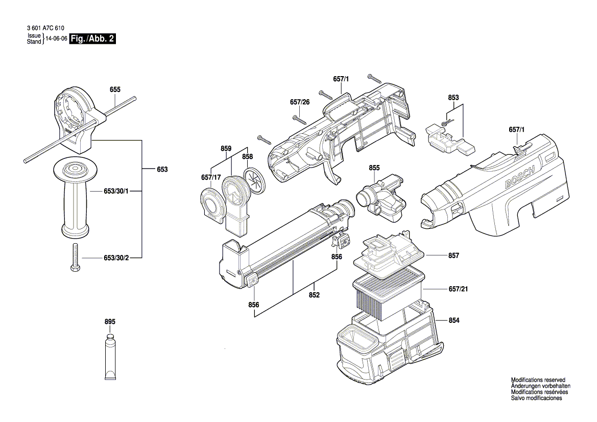 New Genuine Bosch 2601115696 Manufacturer's nameplate