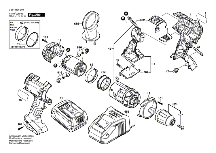 New Genuine Bosch 2601115738 Manufacturer's nameplate