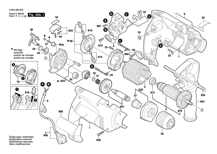 New Genuine Bosch 2601116010 Manufacturer's nameplate