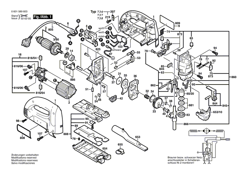 New Genuine Bosch 2601116097 Reference Plate