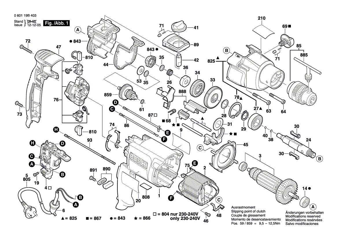 New Genuine Bosch 2601116345 Marking Plate