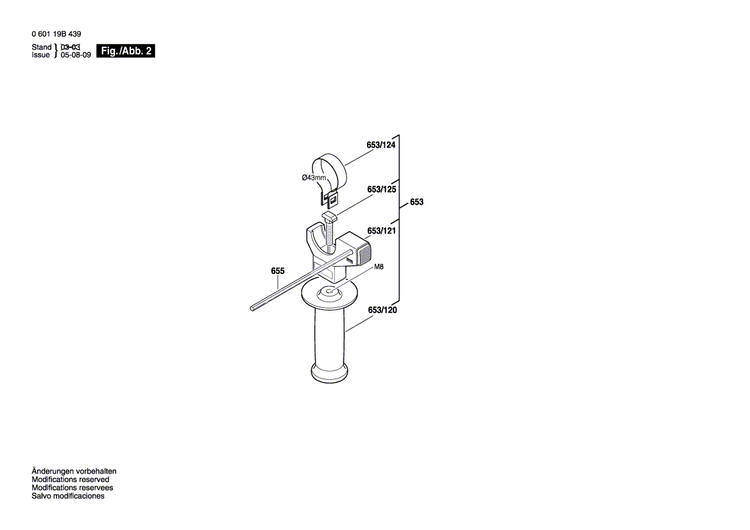 New Genuine Bosch 2601116346 Marking Plate