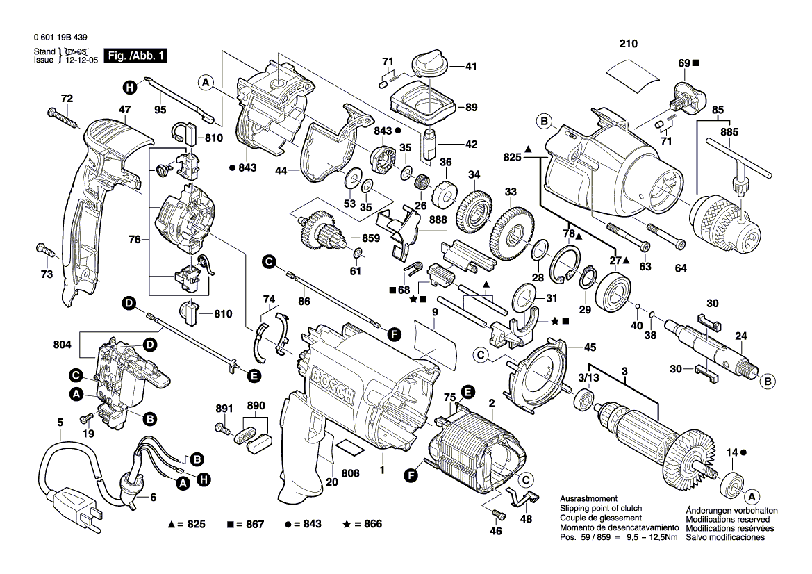 New Genuine Bosch 2601116346 Marking Plate