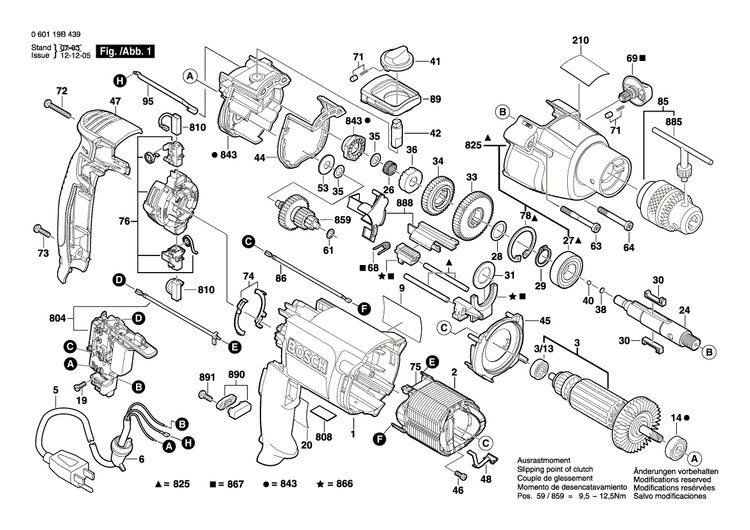 New Genuine Bosch 2601116346 Marking Plate