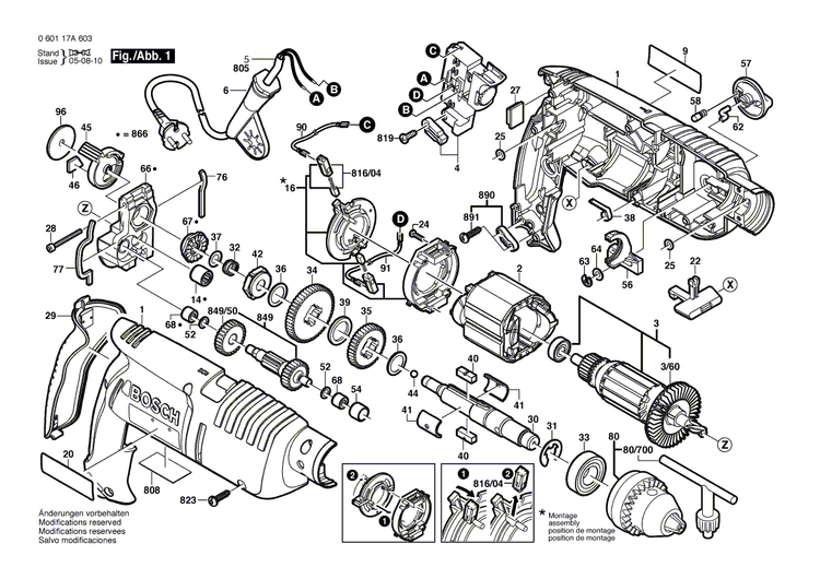 New Genuine Bosch 2601116379 Marking Plate