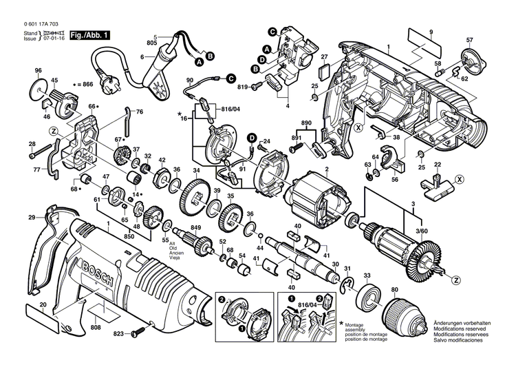 New Genuine Bosch 2601116384 Marking Plate