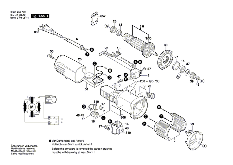 New Genuine Bosch 2601116512 Manufacturer's nameplate