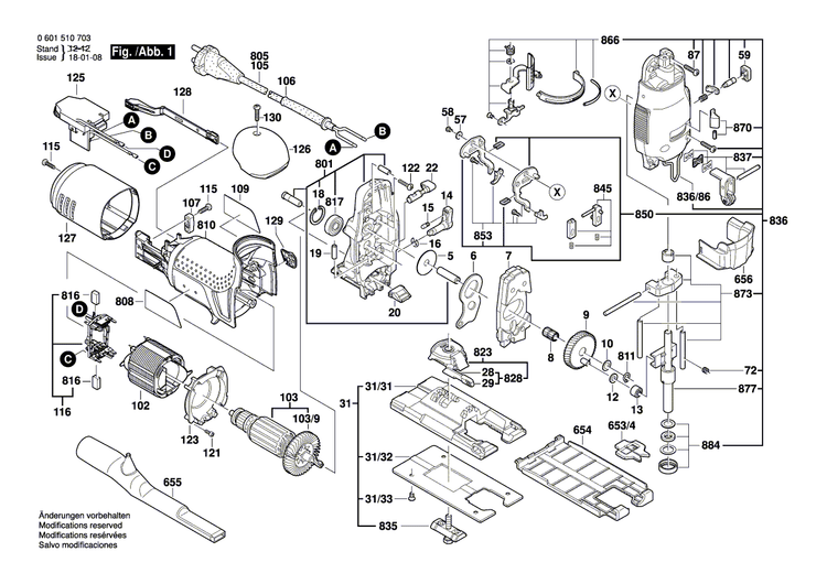 New Genuine Bosch 2601116533 Nameplate