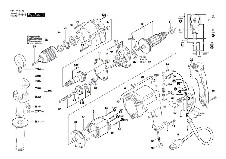 New Genuine Bosch 2601116799 Marking Plate