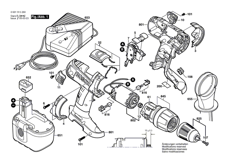 New Genuine Bosch 2601116994 Reference Plate