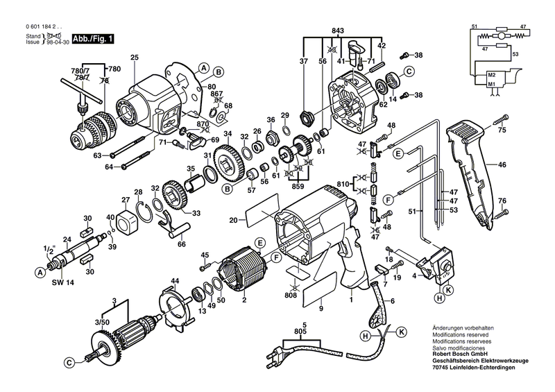 New Genuine Bosch 2601117006 Reference Plate