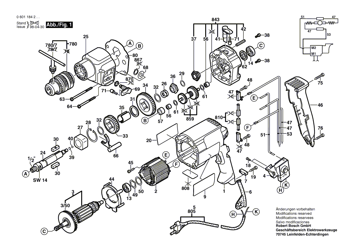 New Genuine Bosch 2601117095 Reference Plate