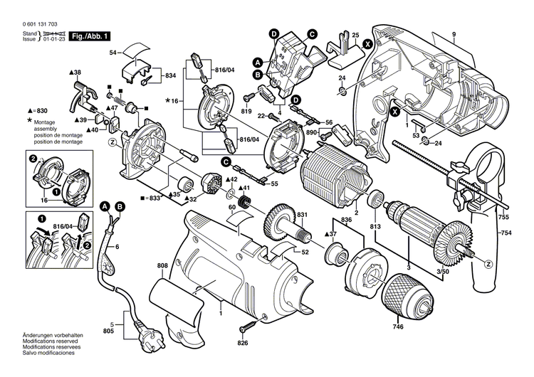 New Genuine Bosch 2601117516 Reference Plate