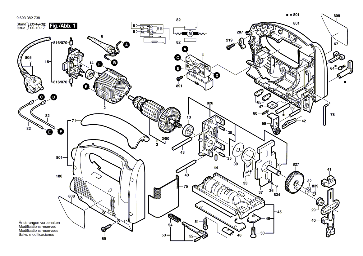 New Genuine Bosch 2601117811 Manufacturer's nameplate