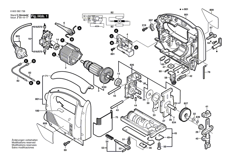 New Genuine Bosch 2601117811 Manufacturer's nameplate