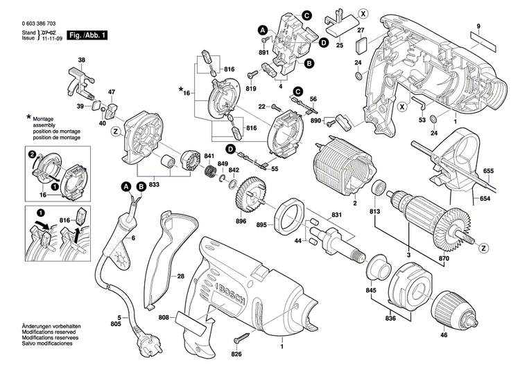 New Genuine Bosch 2601117834 Manufacturer's nameplate