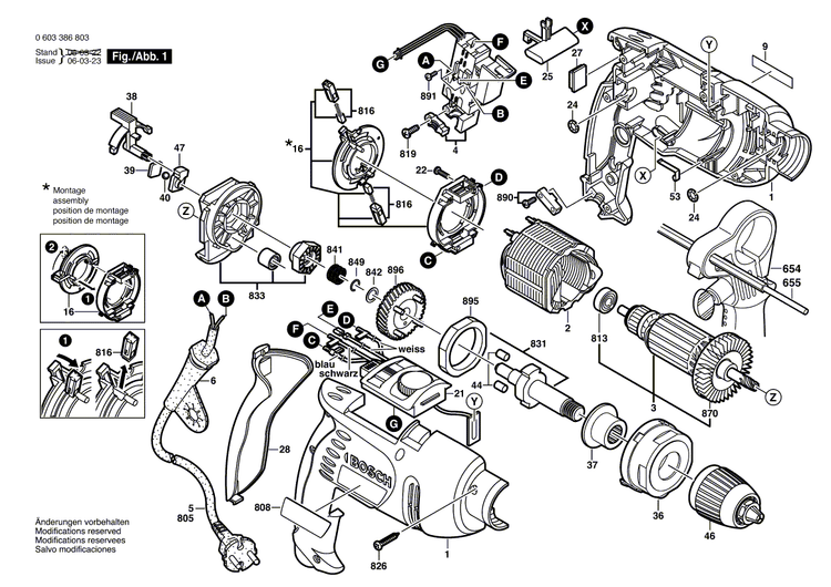 New Genuine Bosch 2601117939 Marking Plate
