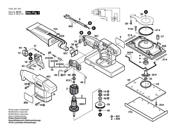 New Genuine Bosch 2601119161 Marking Plate