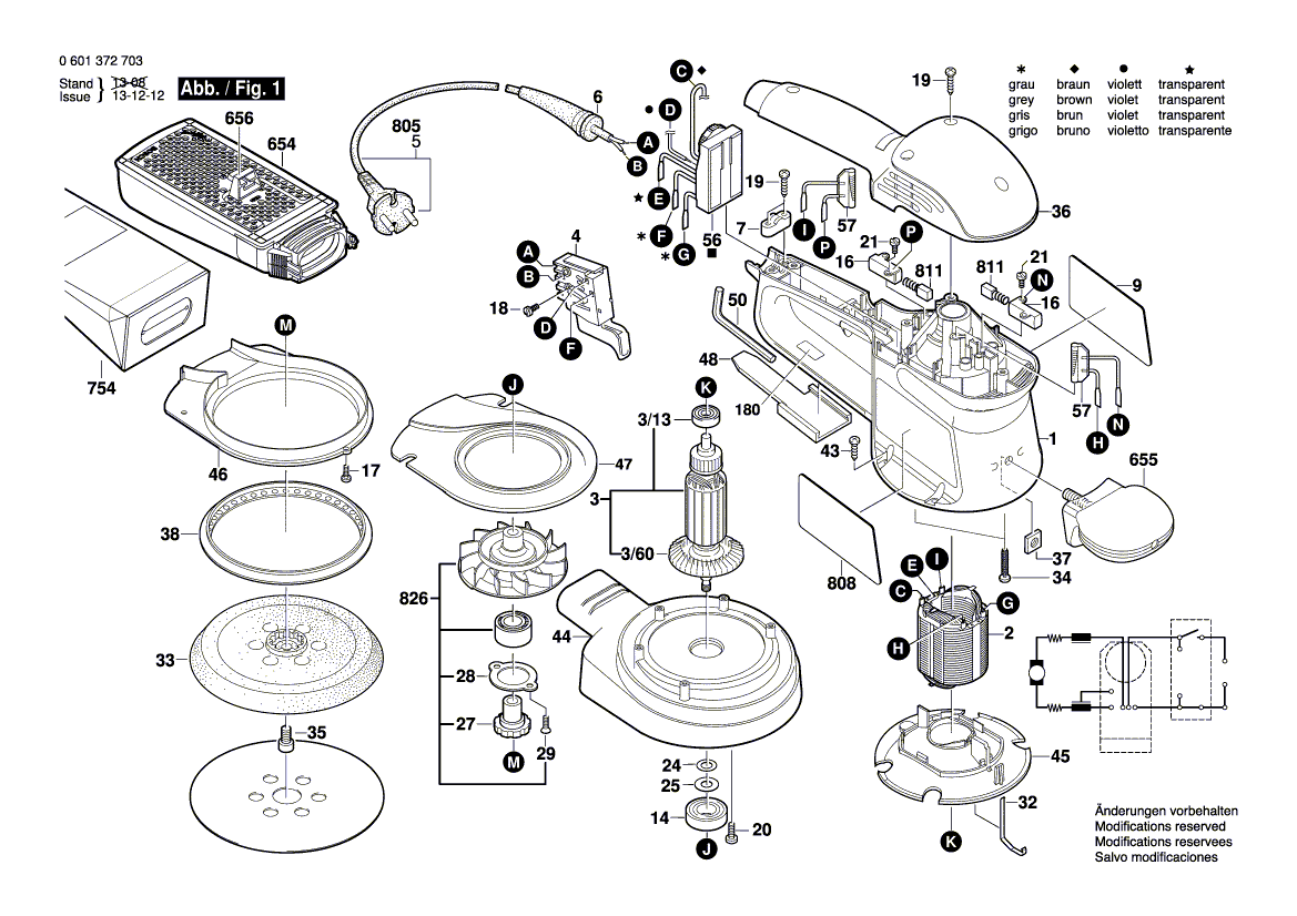 New Genuine Bosch 2601119204 Marking Plate