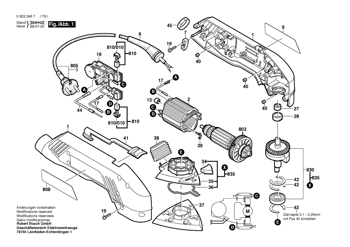 New Genuine Bosch 2601119298 Marking Plate