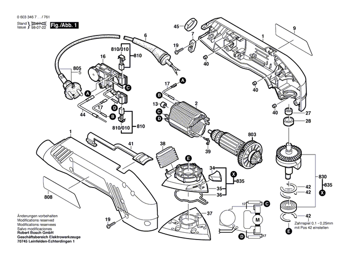 New Genuine Bosch 2601119298 Marking Plate