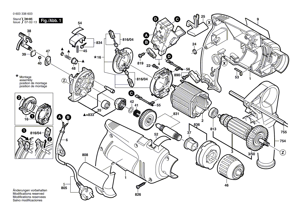 New Genuine Bosch 2601119419 Reference Plate