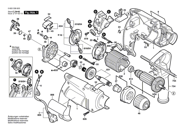 New Genuine Bosch 2601119419 Reference Plate