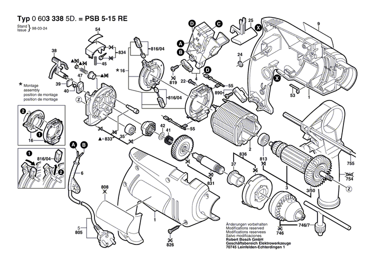 New Genuine Bosch 2601119620 Marking Plate