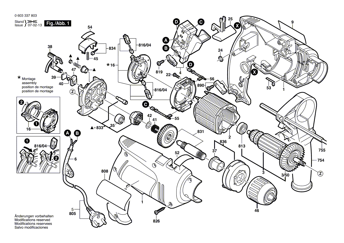 New Genuine Bosch 2601119985 Marking Plate