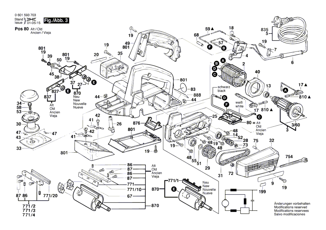 New Genuine Bosch 2601120001 Scale Plate