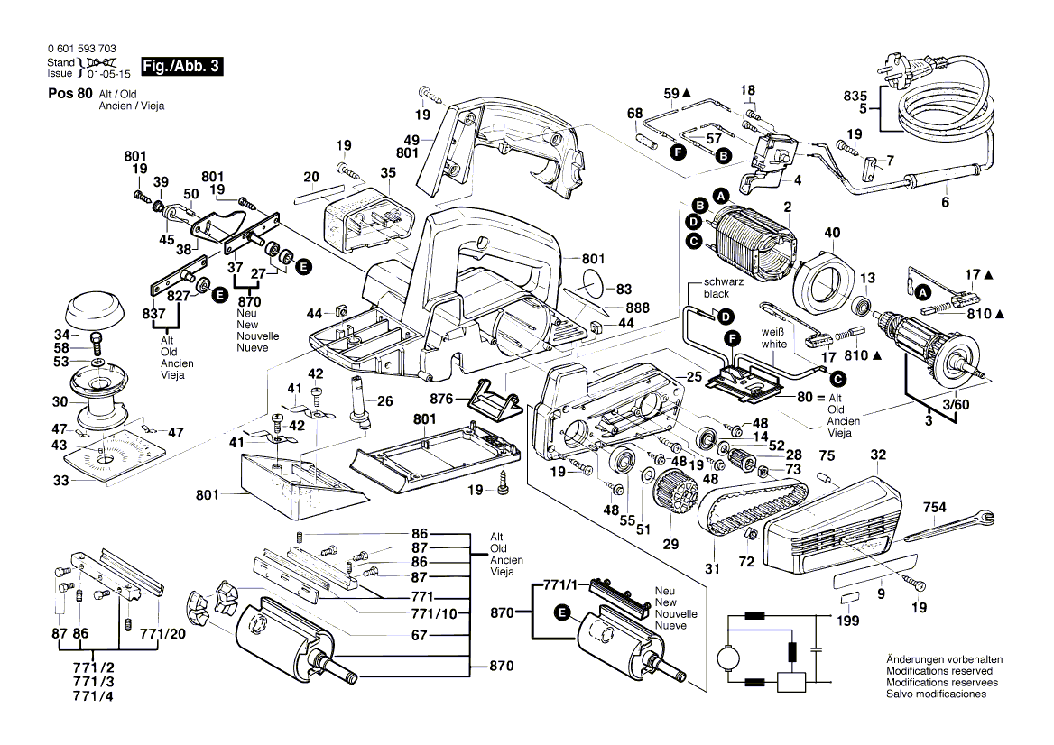 New Genuine Bosch 2601120001 Scale Plate