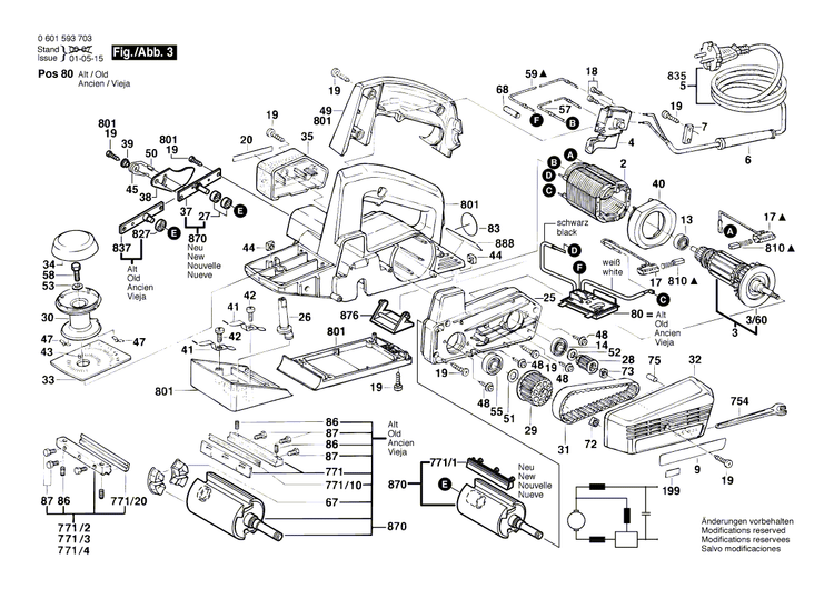 New Genuine Bosch 2601120001 Scale Plate