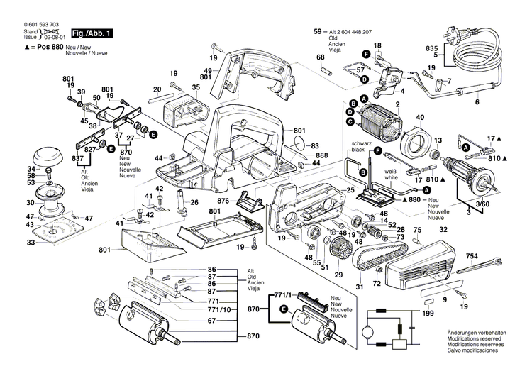 New Genuine Bosch 2601120001 Scale Plate