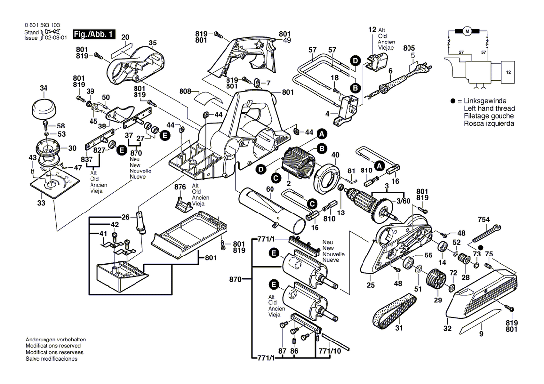 New Genuine Bosch 2601254000 Ratchet Spring